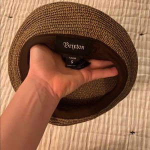 BRIXTON woven tan beret